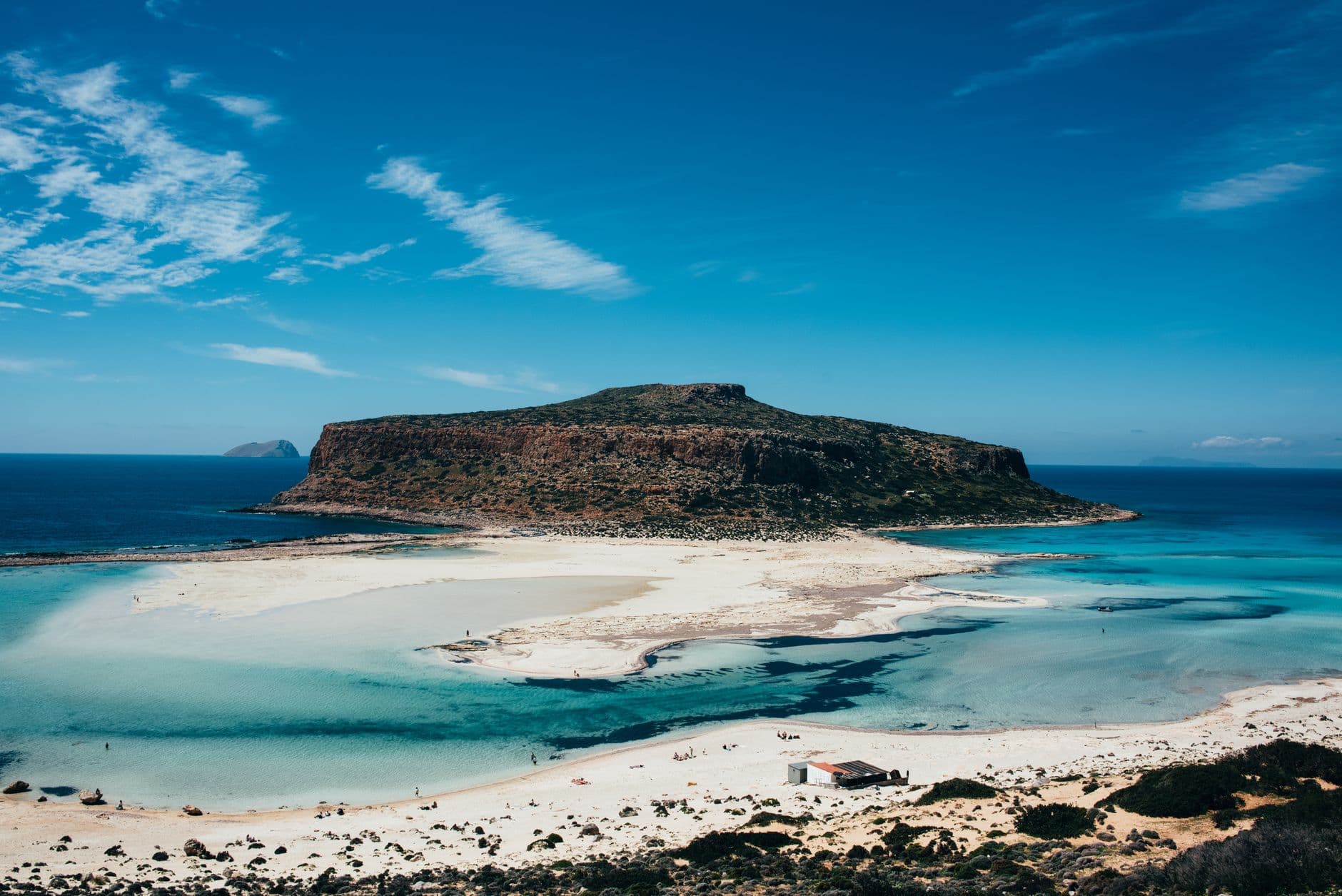 Vue panoramique sur la côte de la Crète